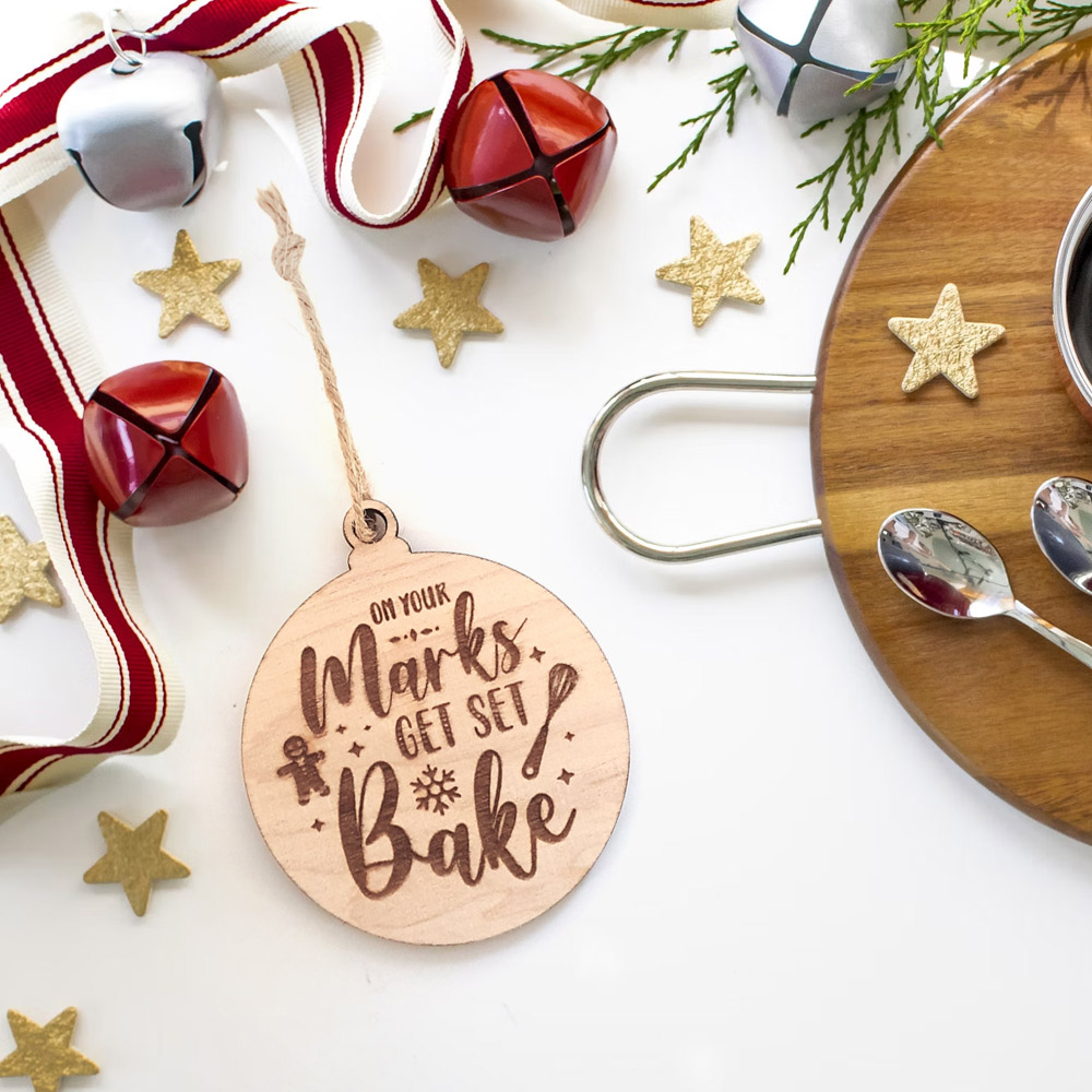 On Your Marks Get Set Bake Bauble